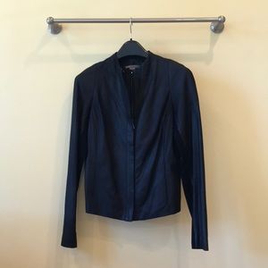 Vince Leather Jacket XS Black